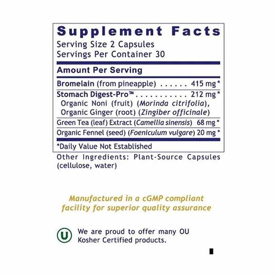 GastroVen Stomach and Digestive Support, 60 Veg Capsule, PRL