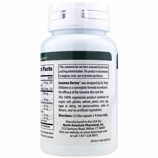 Genoma Derma, 60 Veg Capsules, DAPN