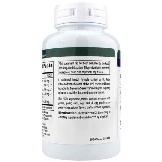 Genoma Security, 60 Veg Capsules, DAPN