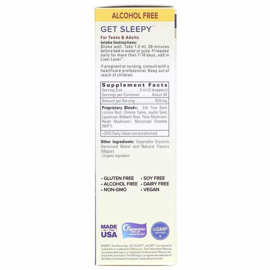 Get Sleepy Relaxation & Sleep Support, 2 Oz, BR