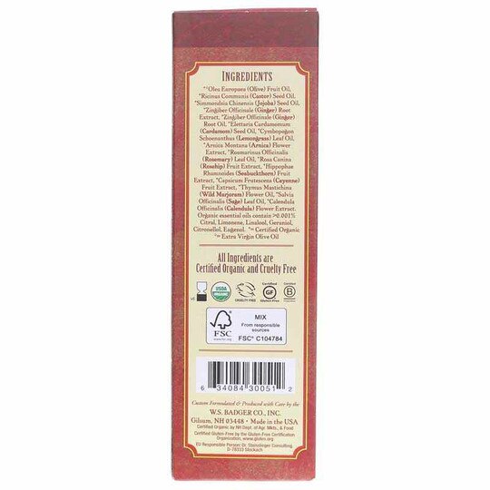 Ginger Deep Tissue Massage Oil, 4 Oz, BA