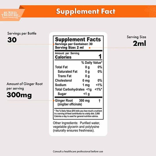 Ginger Extract, 2 Oz, BTN
