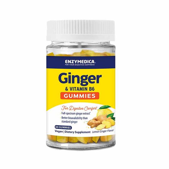 Ginger & Vitamin B6 Gummies, 60 Gummies, ENZ