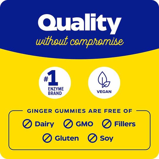 Ginger & Vitamin B6 Gummies, 60 Gummies, ENZ