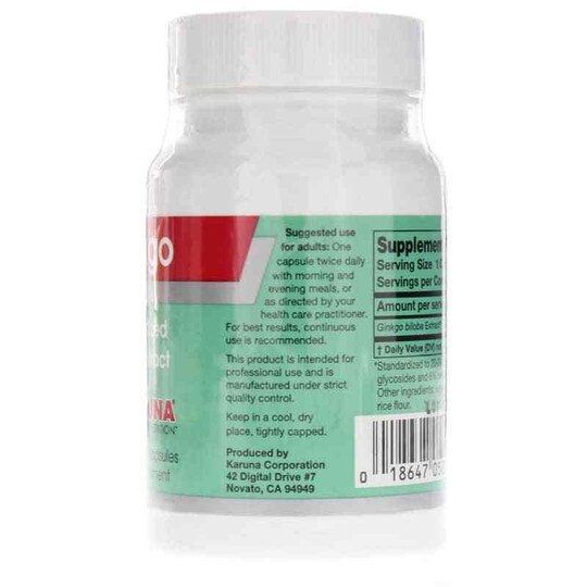 Ginkgo, 60 Veg Capsules, KRU
