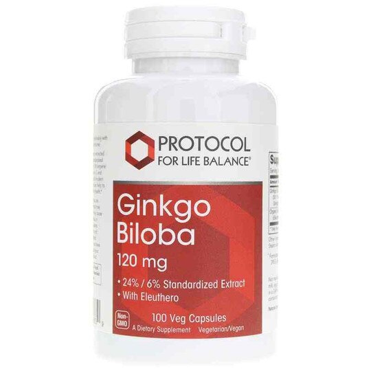Ginkgo Biloba 120 Mg, 100 Veg Capsules, PFLB