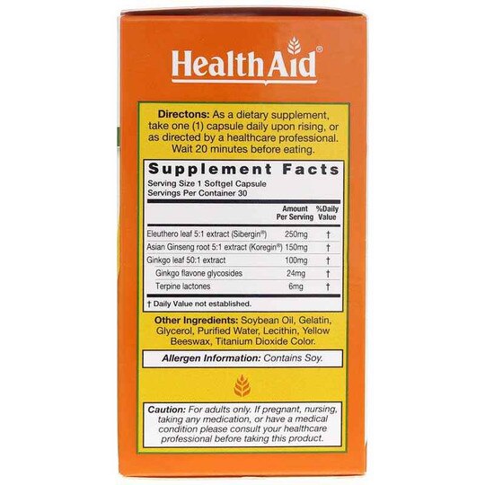 Ginkgo Vital 3 Once Daily, 30 Softgels, HAA