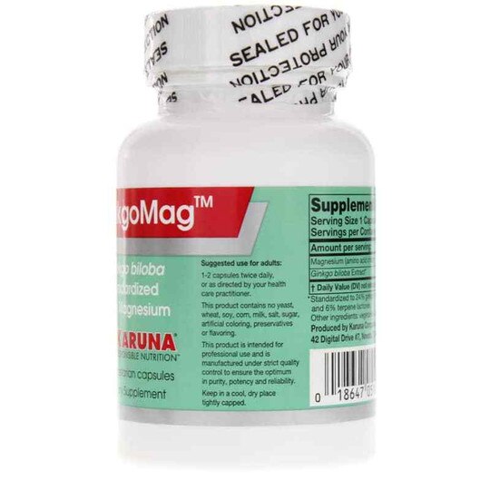 GinkgoMag, 60 Veg Capsules, KRU
