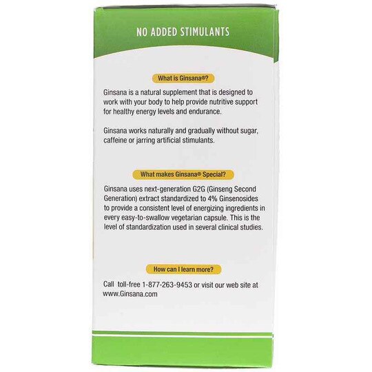 Ginsana Energy, 105 Veg Capsules, GNSA
