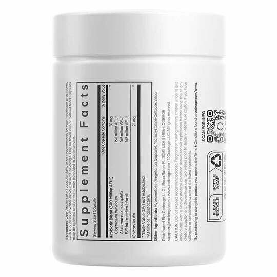 GLP-1 Probiotic+, 90 Vegetable Capsules, CDE