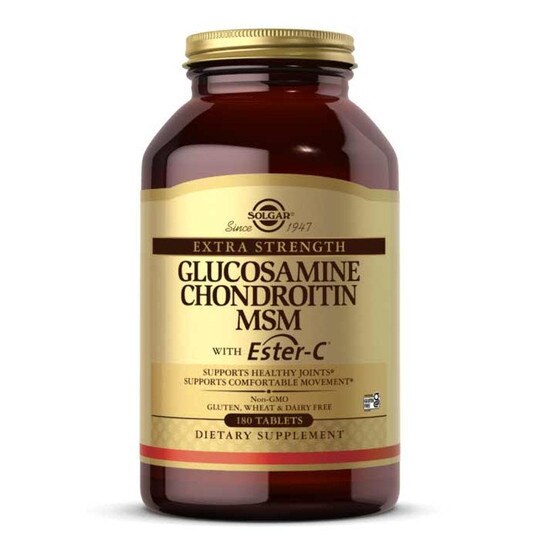 Glucosamine Chondroitin MSM with Ester C Extra Strength, 180 Tablets, SLG