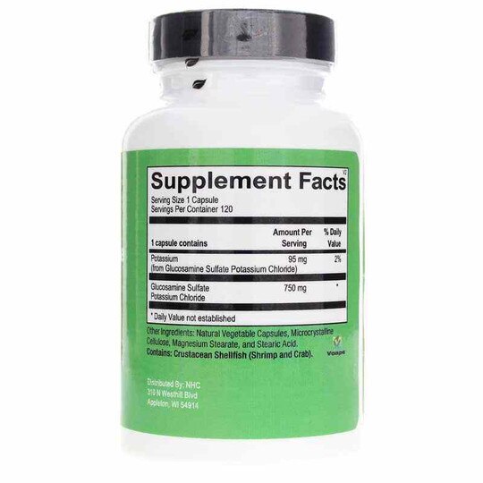 Glucosamine Sulfate, 120 Capsules, NHC