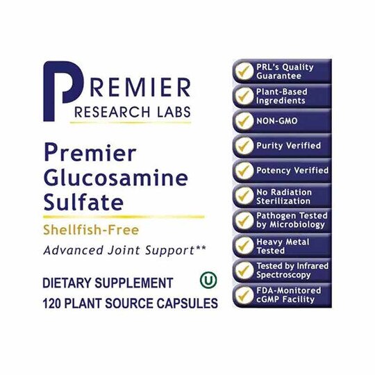 Glucosamine Sulfate, 120 Veg Capsules, PRL