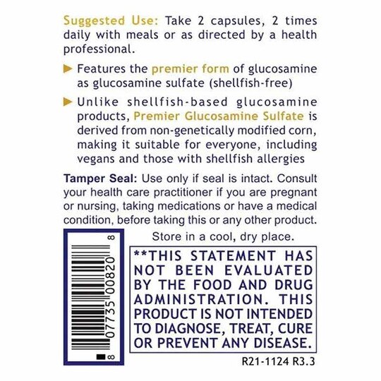 Glucosamine Sulfate, 120 Veg Capsules, PRL