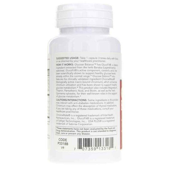Glucose Balance, 90 Veg Capsules, PFLB
