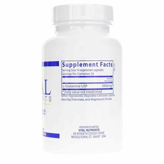 Glutamine 3400 Mg, 100 Capsules, VTN