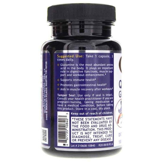 Glutamine, 100 Veg Capsules, QNL