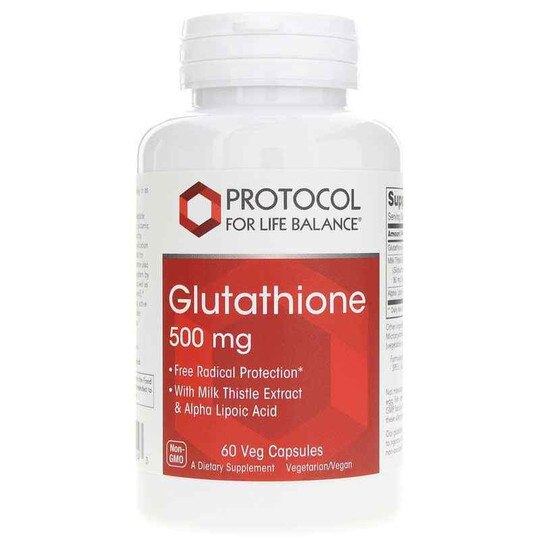 Glutathione 500 Mg, 60 Veg Capsules, PFLB