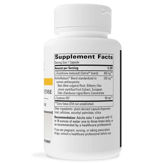 Glutathione Cell Defense 400 Mg Reduced Glutathione, 60 Veg Capsules, INT