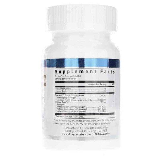 Gluten-Dairy Ultra Enzyme Berry Flavor, 60 Chewable Tab, DGL