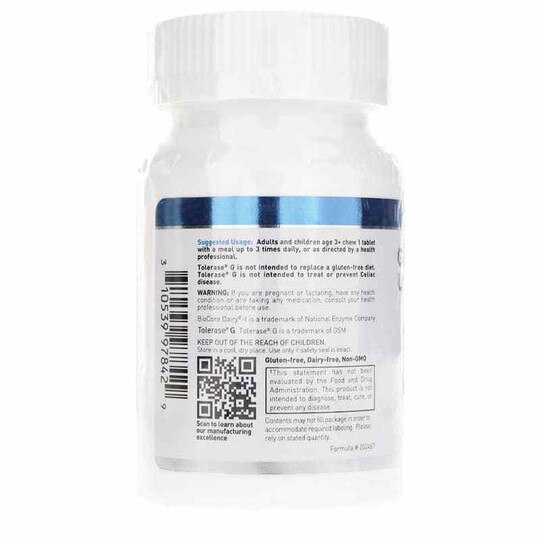 Gluten-Dairy Ultra Enzyme Berry Flavor, 60 Chewable Tab, DGL