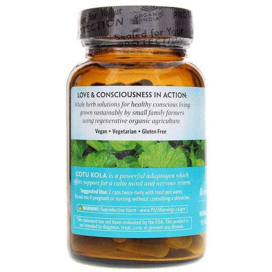 Gotu Kola Certified Organic, 90 Veg Capsules, OGI