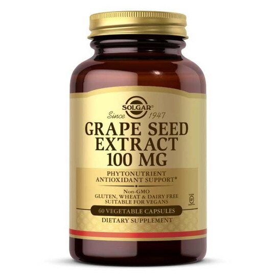 Grape Seed Extract 100 Mg, 60 Veg Capsules, SLG