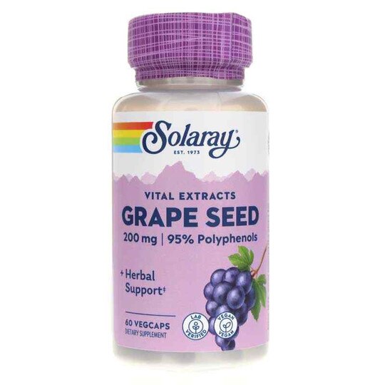 Grape Seed Extract 200 Mg, 60 Veg Capsules, SLR