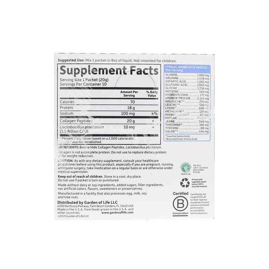 Grass Fed Collagen Peptides, GOL