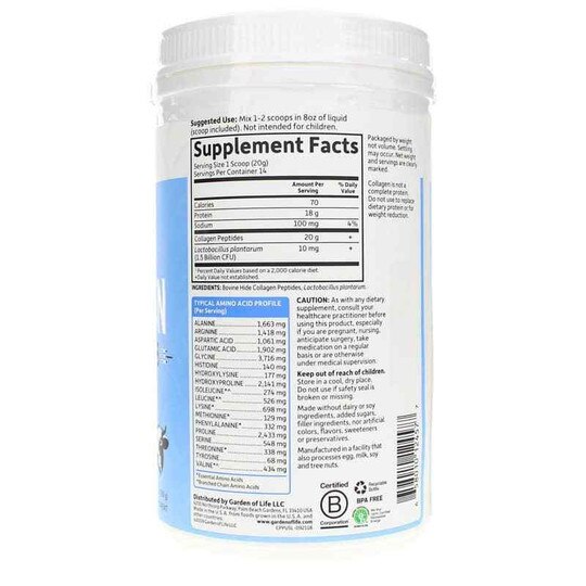 Grass Fed Collagen Peptides, GOL