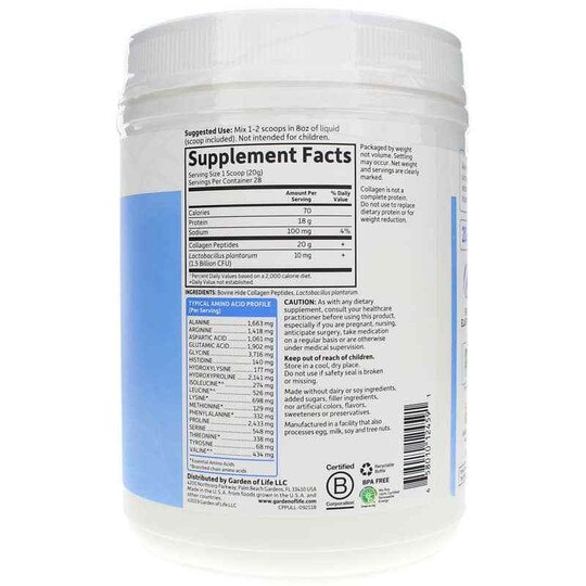 Grass Fed Collagen Peptides, GOL