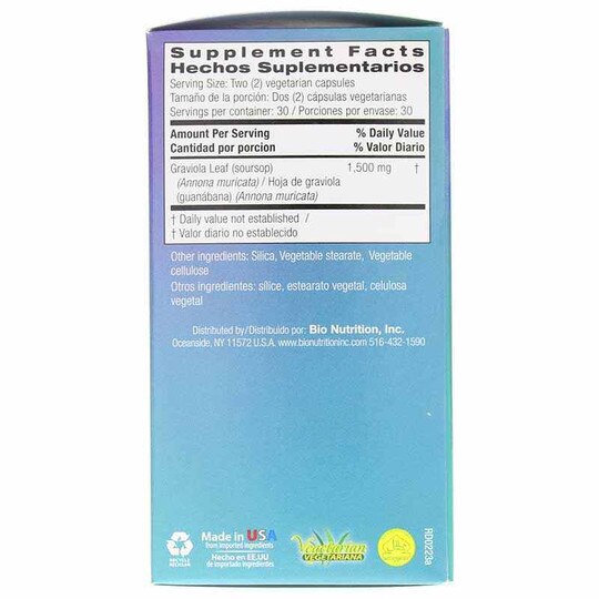 Graviola, 60 Veg Capsules, BNU