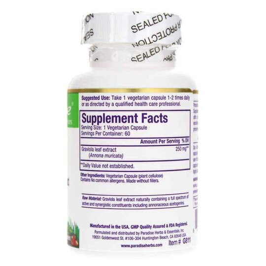 Graviola, 60 Veg Capsules, PHE