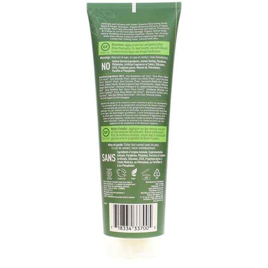 Green Apple & Ginger Volume Shampoo, 8 Oz, DES