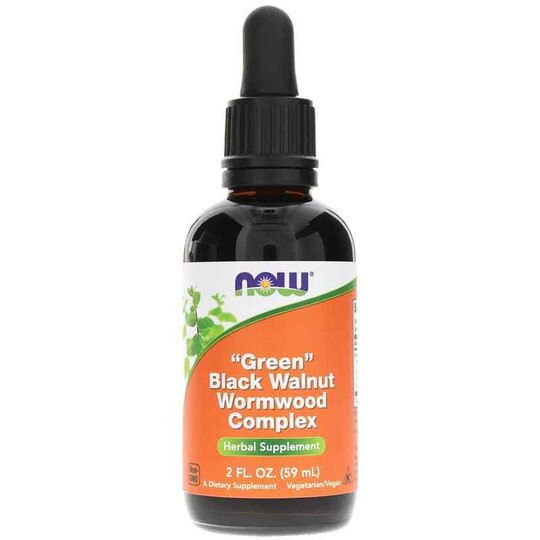 Green Black Walnut Wormwood Complex, 2 Oz, NOW