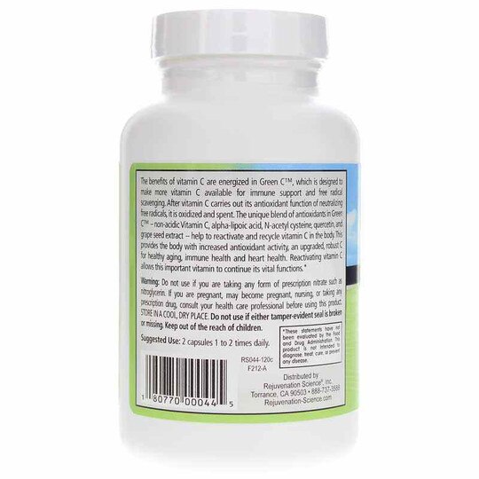 Green C 500 Mg, 120 Capsules, FJS