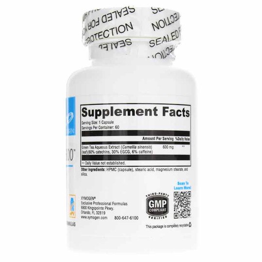Green Tea 600, 60 Veg Capsules, XYM