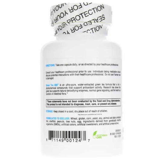 Green Tea 600, 60 Veg Capsules, XYM