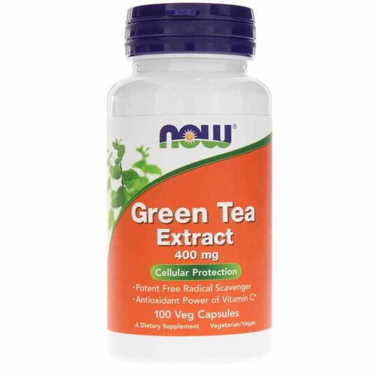 Green Tea Extract 400 Mg, 100 Veg Capsules, NOW