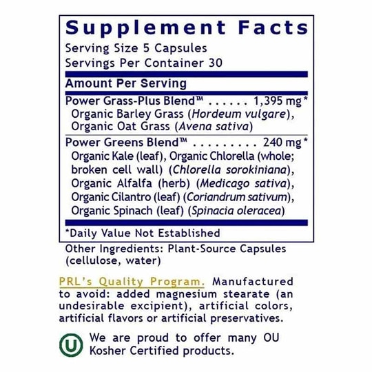 Greens Caps Greens Formula, 150 Veg Capsules, PRL