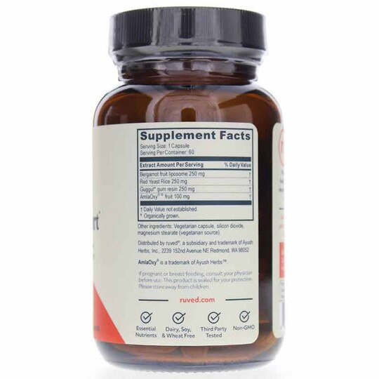 Guggal Power Blood Vessel & Cholesterol Support, 60 Veg Capsules, RUV