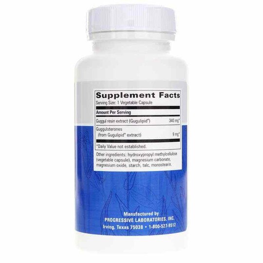 Gugulipid 340 Mg, 90 Veg Capsules, PGL