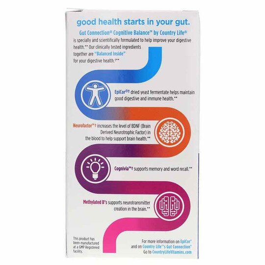 Gut Connection Cognitive Balance, 60 Vegan Capsules, CTL