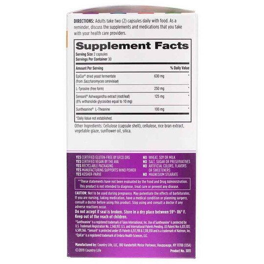 Gut Connection Stress Balance, 60 Vegan Capsules, CTL