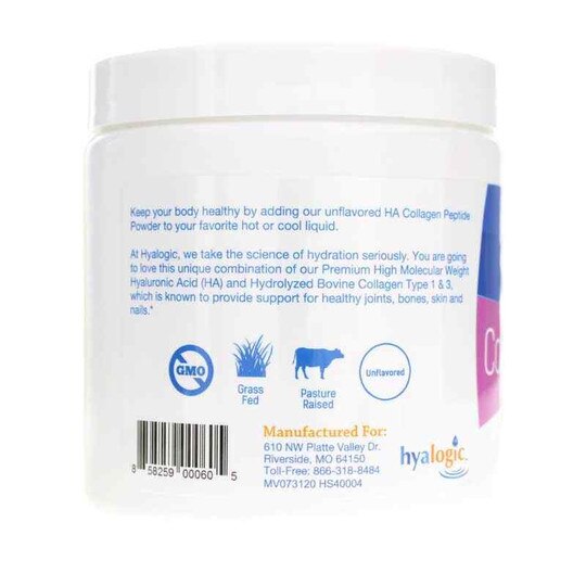 HA Collagen Peptides, 6.4 Oz, HYG