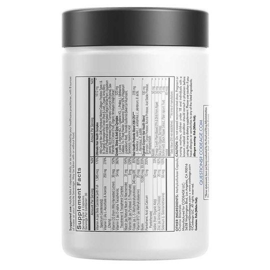 Hair Vitamins, 120 Capsules, CDE