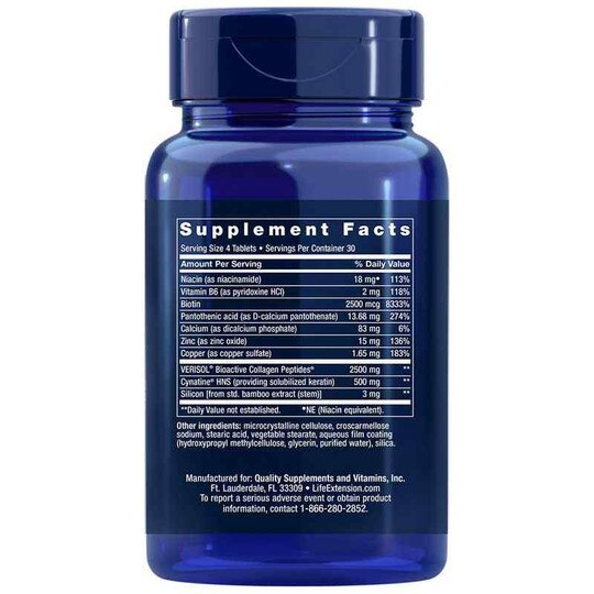 Hair, Skin & Nails Collagen Plus Formula, 120 Tablets, LFE