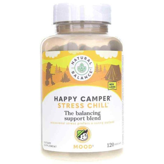 Happy Camper Stress Chill, 120 Veg Capsules, NBL