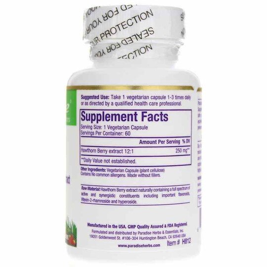 Hawthorn, 60 Veg Capsules, PHE