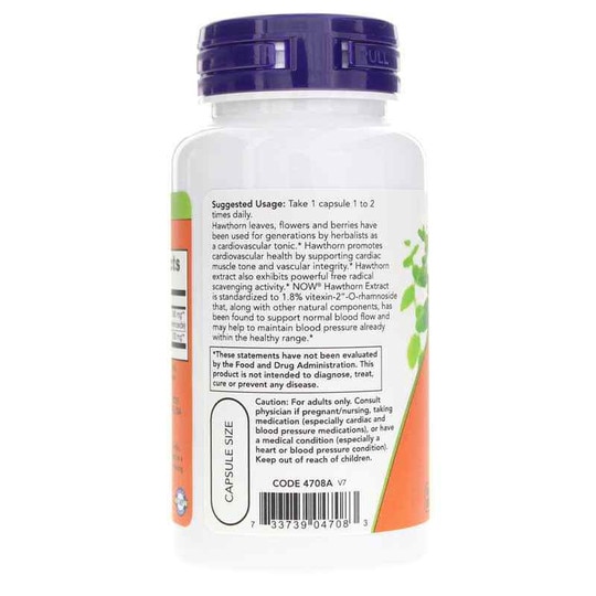 Hawthorn Extract 300 Mg, 90 Veg Capsules, NOW